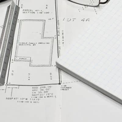 Survey documents and boundary drawings under review, showing how ALTA surveys rely on verified measurements and professional standards