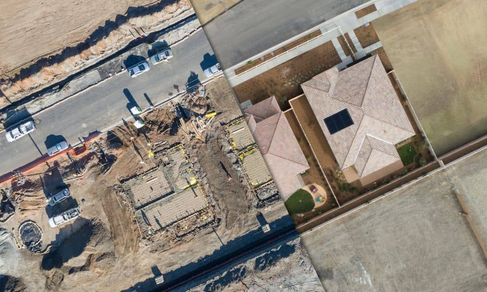 Commercial development site with active construction illustrating why an ALTA land survey is important during rapid growth